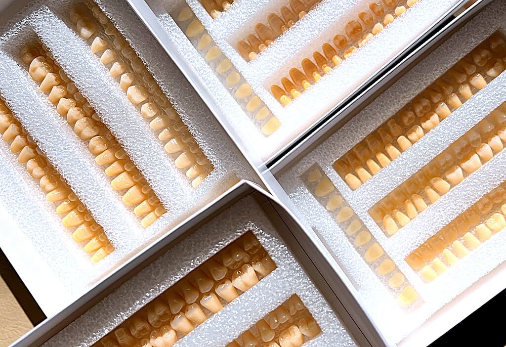 Denticor-Set — 84 Keramikzähne in professioneller Verpackung