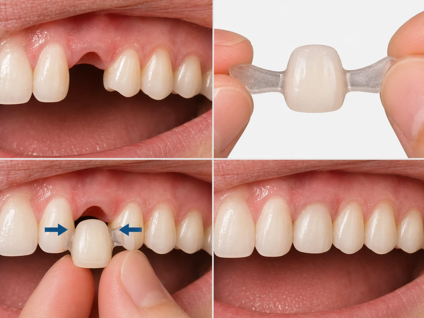 Denticor-Ablauf von der Lücke zum Ergebnis