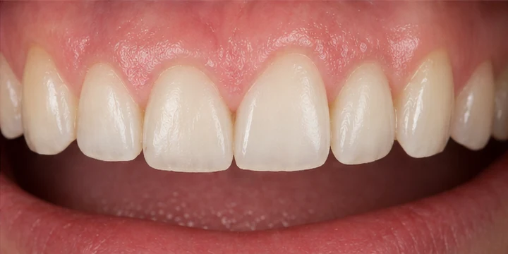 Bildverlauf Denticor – Schritt 6: provisorische Versorgung – zwei Lücken in einer Zahnreihe